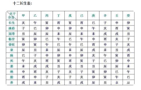 12 長生表|十二长生表、十二长生的含义与用法详解